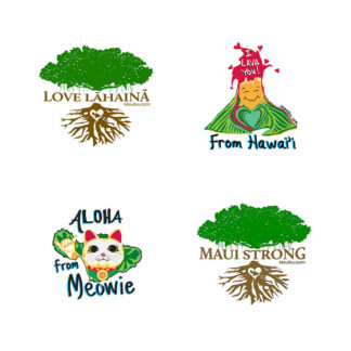 4 Maui stickers